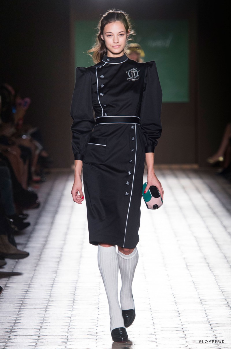 Anja Leuenberger featured in  the Olympia Le-Tan fashion show for Spring/Summer 2015