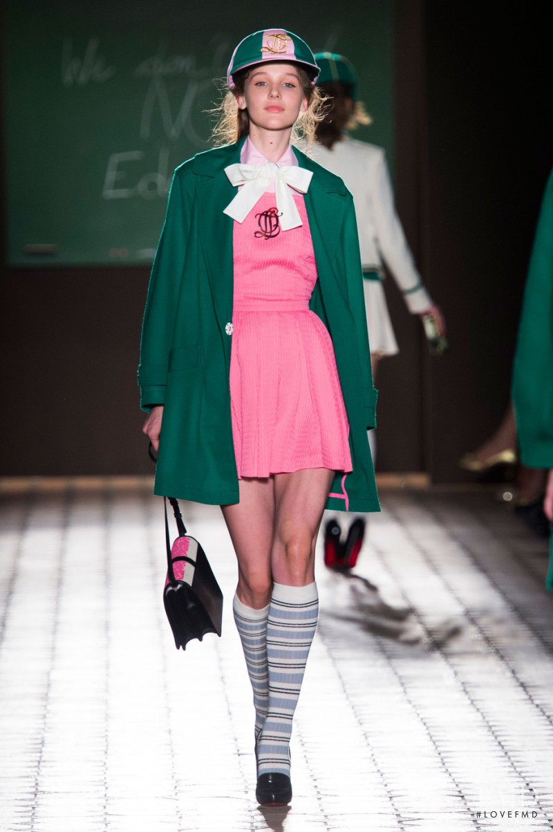 Luba Hryniv featured in  the Olympia Le-Tan fashion show for Spring/Summer 2015