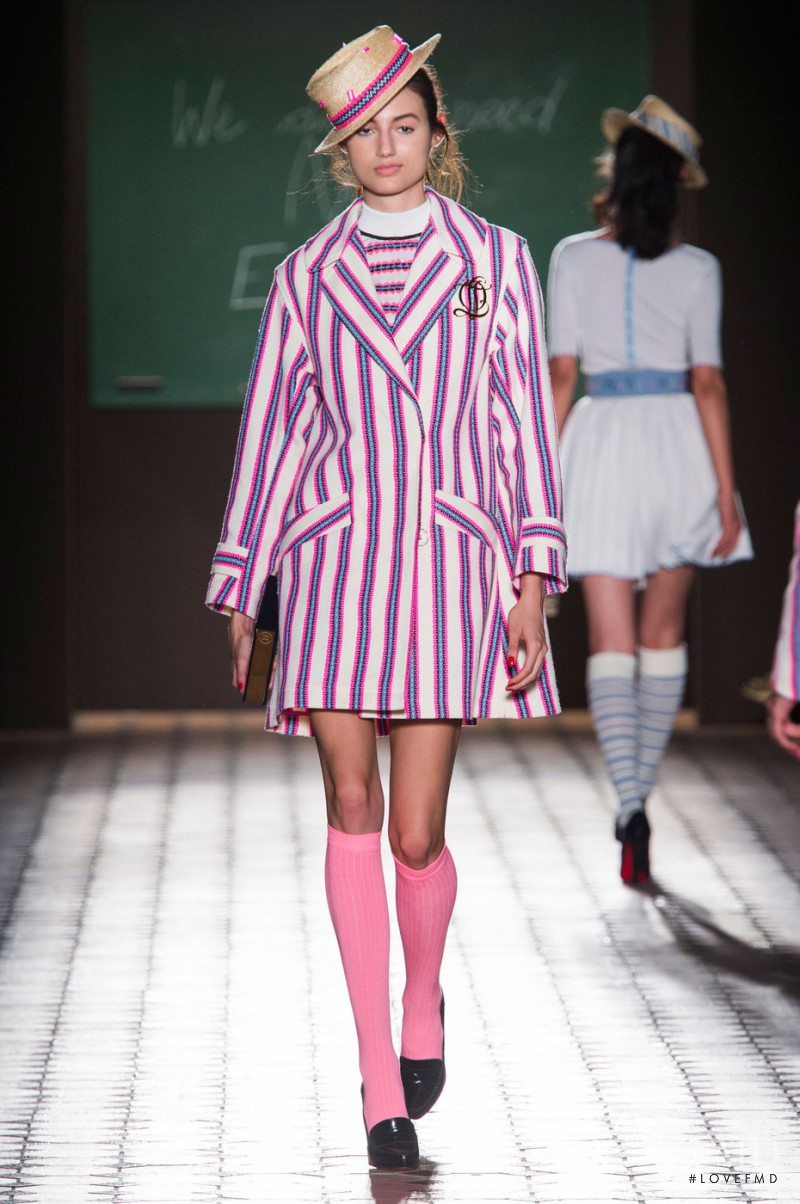 Bruna Ludtke featured in  the Olympia Le-Tan fashion show for Spring/Summer 2015