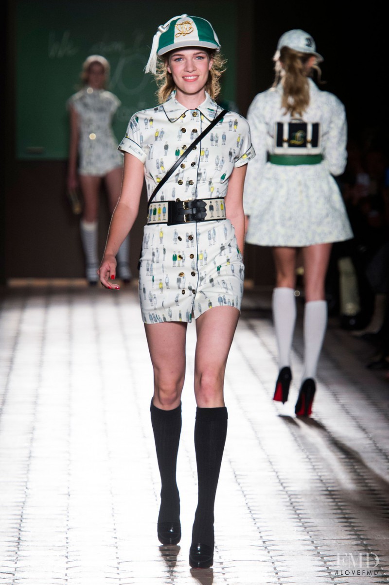 Alicia Tostmann featured in  the Olympia Le-Tan fashion show for Spring/Summer 2015