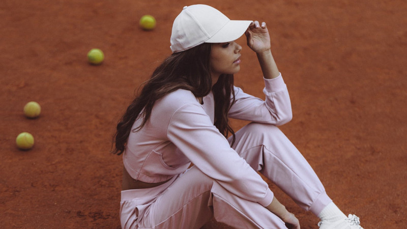 Carolina Azevedo featured in  the Missus Tracksuit Collection advertisement for Autumn/Winter 2022