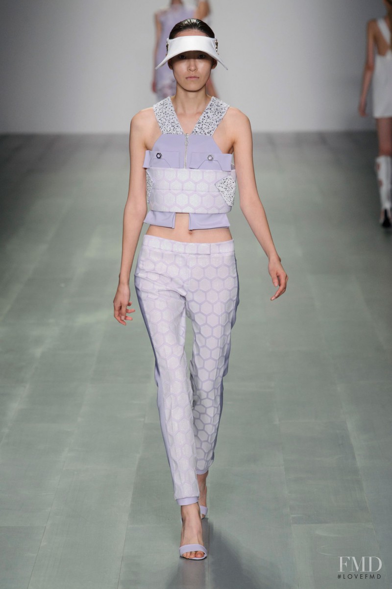 Pong Lee featured in  the H By Hakaan Yildirim fashion show for Spring/Summer 2015