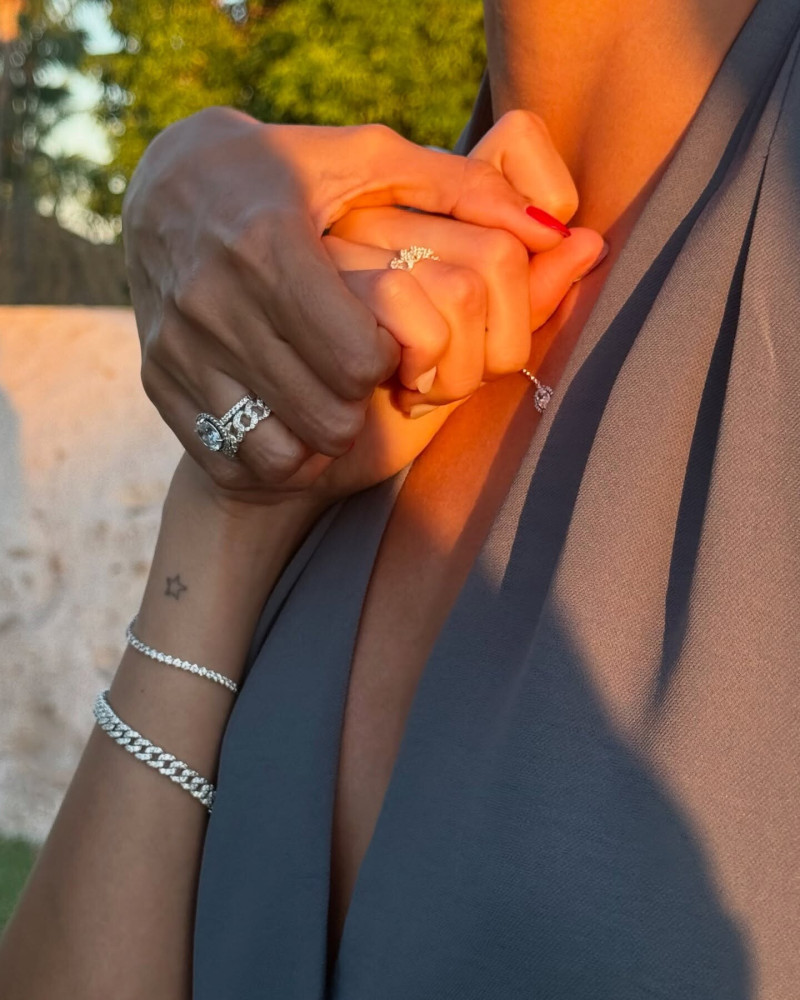 Francisca Cerqueira Gomes featured in  the Pandora Social Media advertisement for Spring/Summer 2025