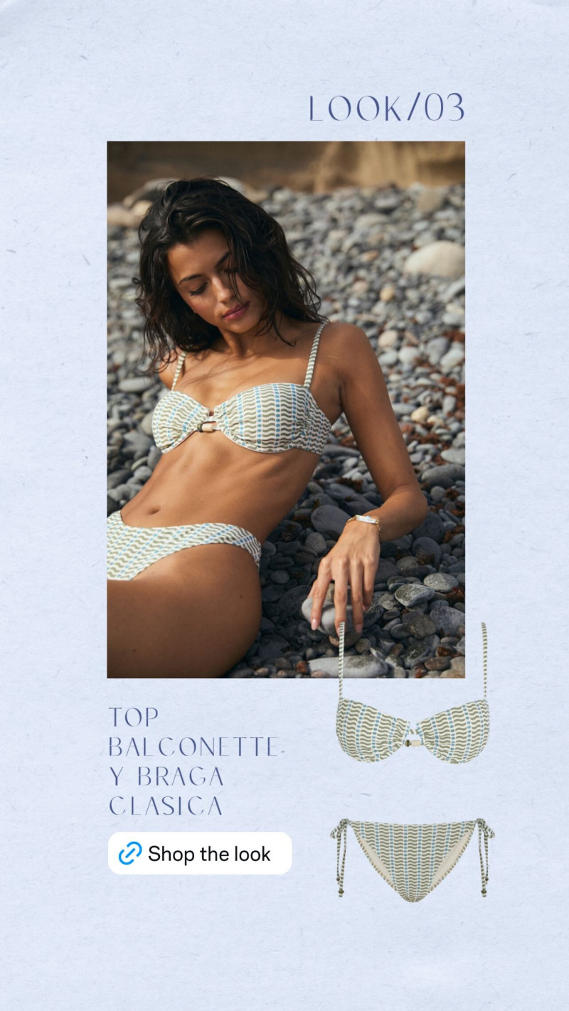 Francisca Cerqueira Gomes featured in  the womens secret advertisement for Summer 2025