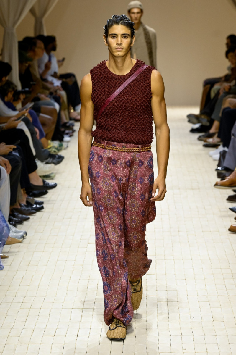 Sergio Perdomo featured in  the Emporio Armani fashion show for Spring/Summer 2026