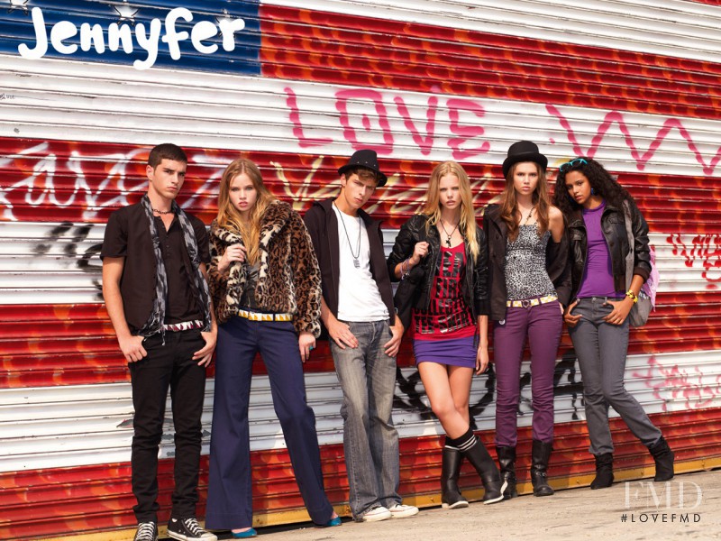 Marloes Horst featured in  the Jennyfer advertisement for Autumn/Winter 2009