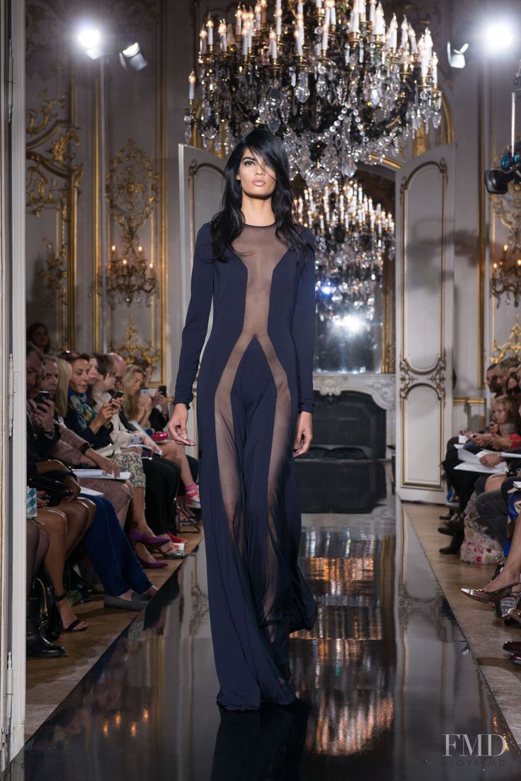 Bhumika Arora featured in  the Azzaro fashion show for Autumn/Winter 2014