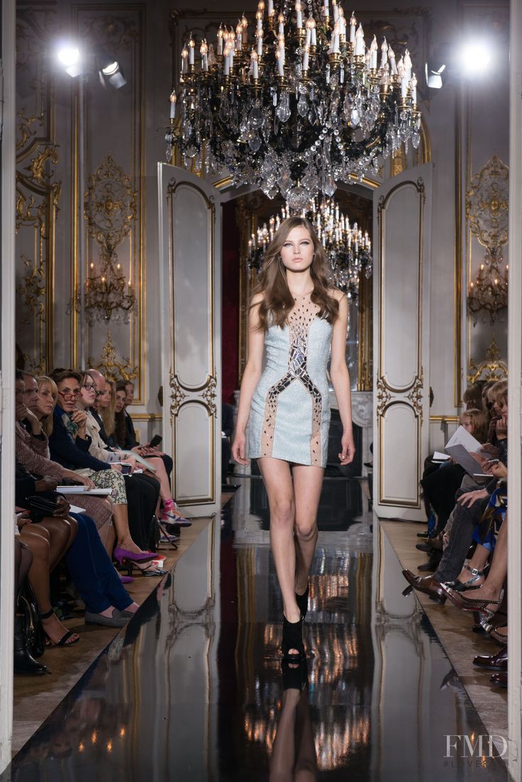 Daria Korchina featured in  the Azzaro fashion show for Autumn/Winter 2014