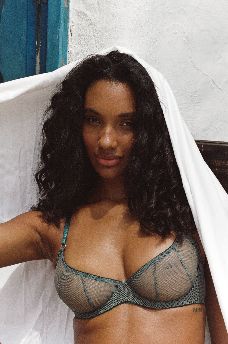 Joyce Oliveira featured in  the Merci Lingerie lookbook for Summer 2025