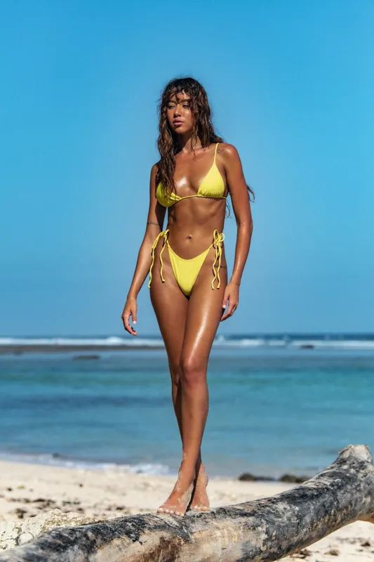 Marcela Velozo featured in  the Lahi Swim lookbook for Spring/Summer 2024