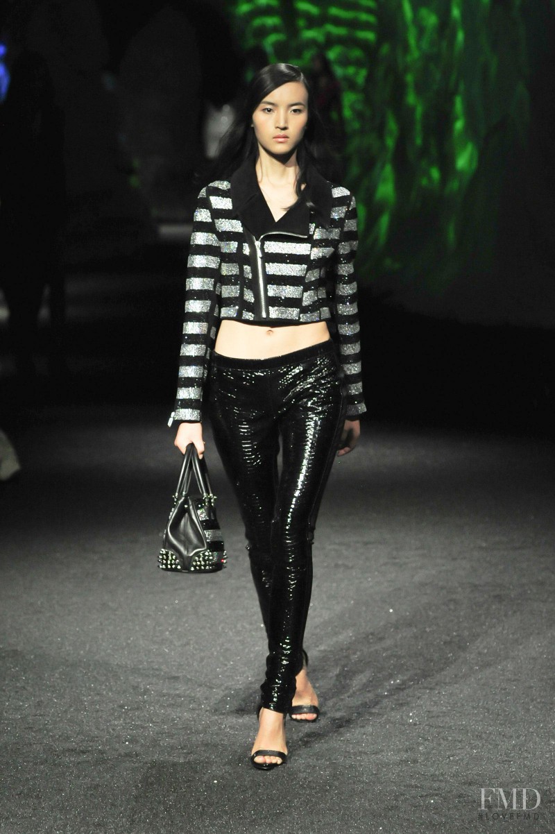 Luping Wang featured in  the Philipp Plein fashion show for Spring/Summer 2015