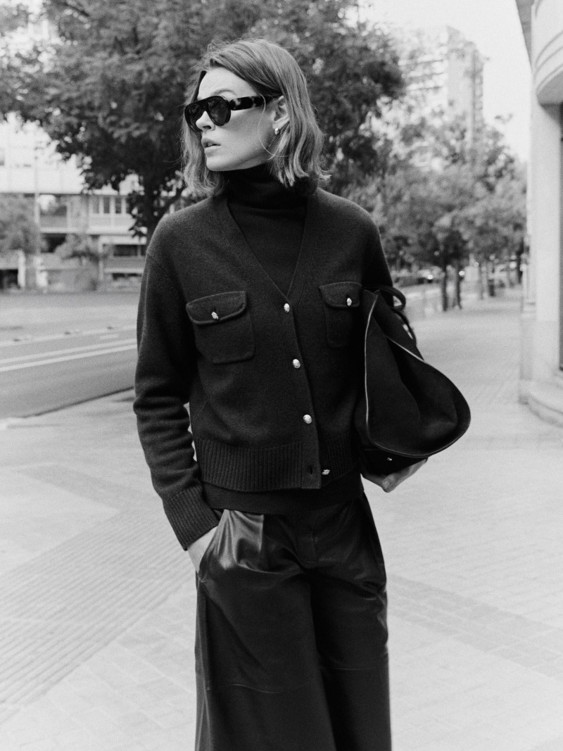 Cara Taylor featured in  the Massimo Dutti lookbook for Autumn/Winter 2025