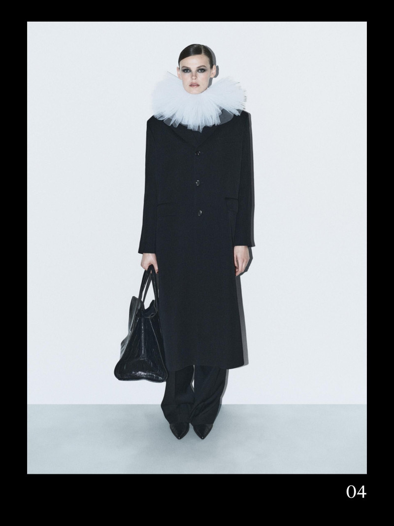 Cara Taylor featured in  the Massimo Dutti lookbook for Autumn/Winter 2025