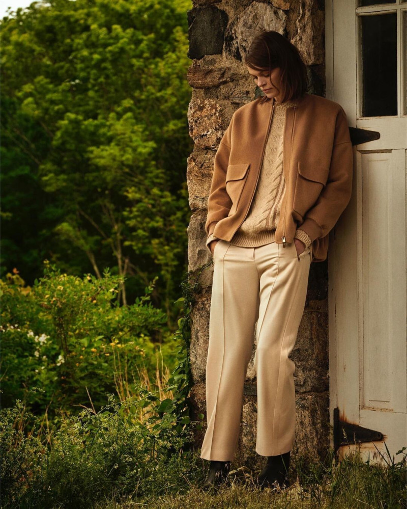 Cara Taylor featured in  the Bergdorf Goodman advertisement for Spring/Summer 2024