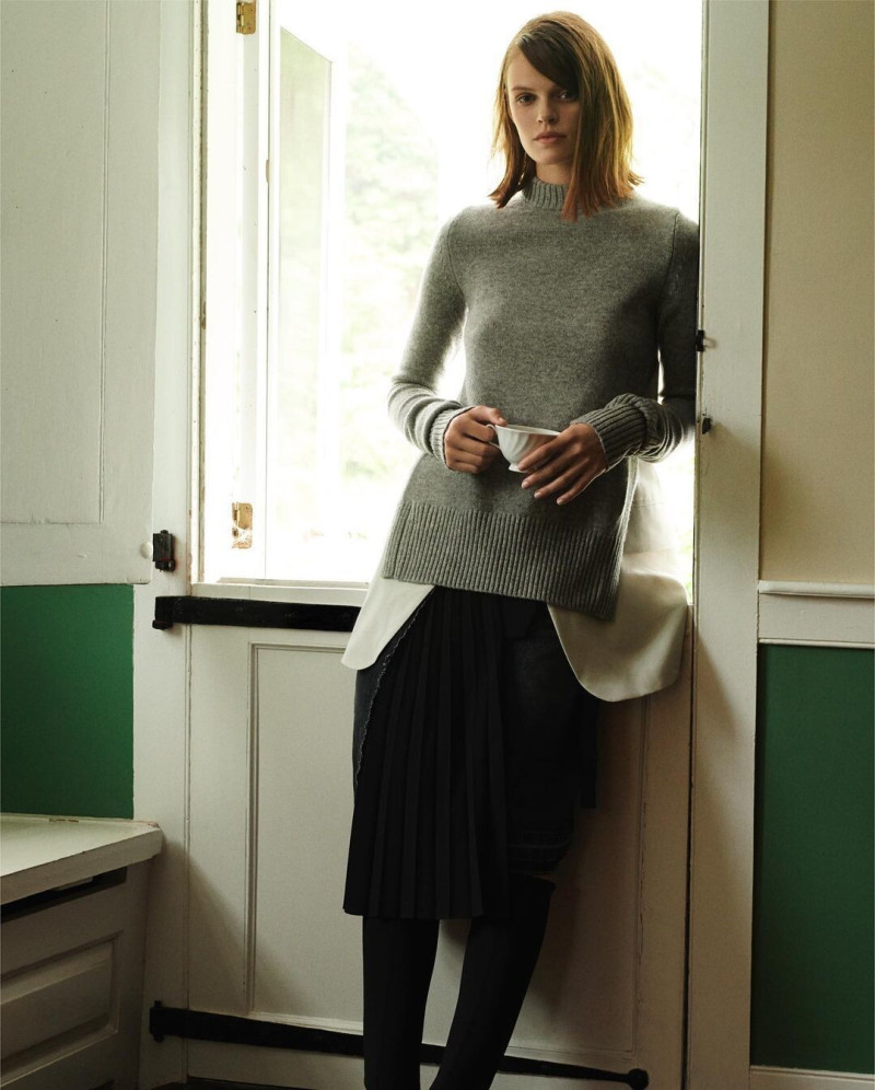 Cara Taylor featured in  the Bergdorf Goodman advertisement for Spring/Summer 2024