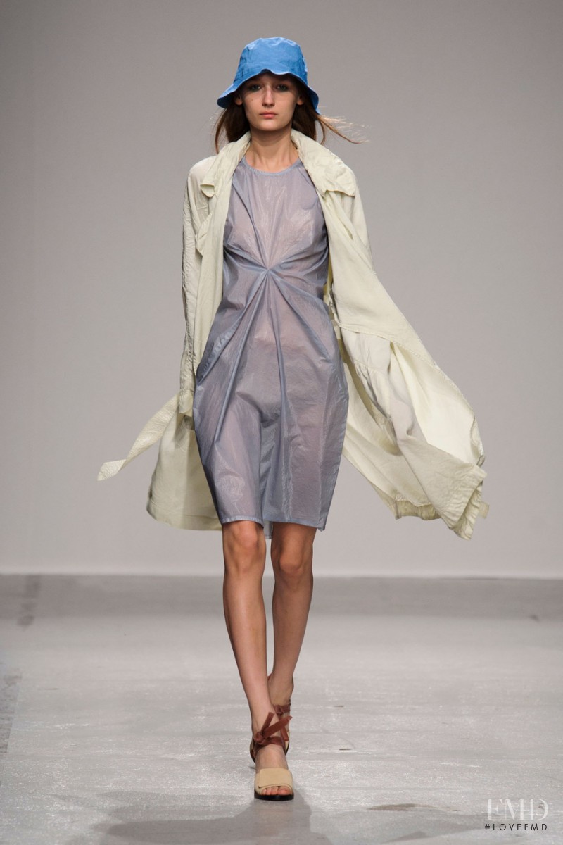 Justyna Gustad featured in  the Christian Wijnants fashion show for Spring/Summer 2015