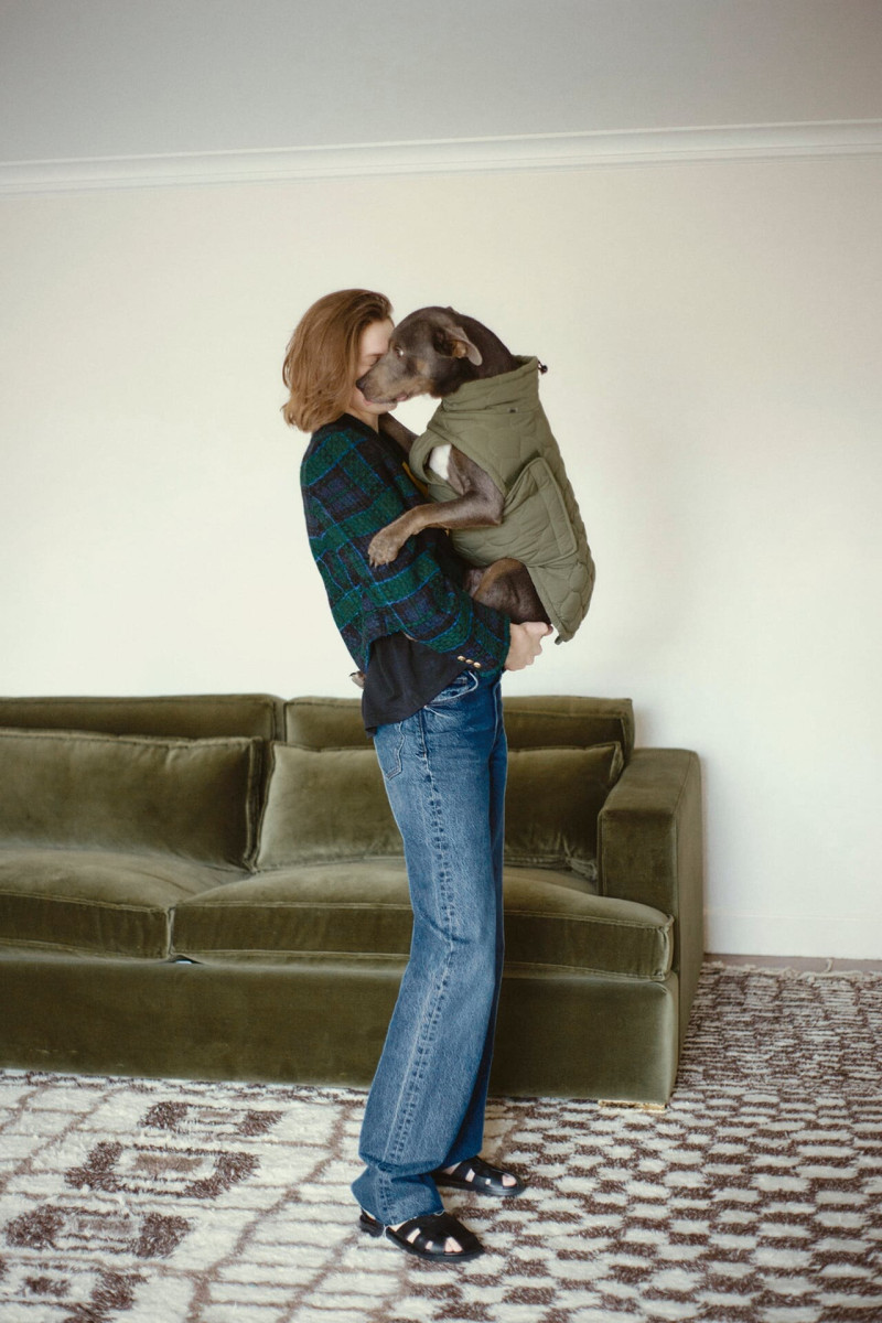 Cara Taylor featured in  the Zara Pet Collection advertisement for Spring/Summer 2021