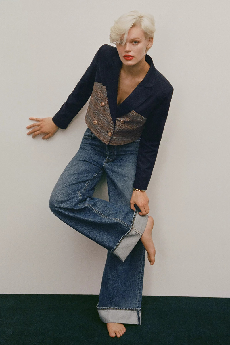 Cara Taylor featured in  the Anthropologie lookbook for Pre-Fall 2023