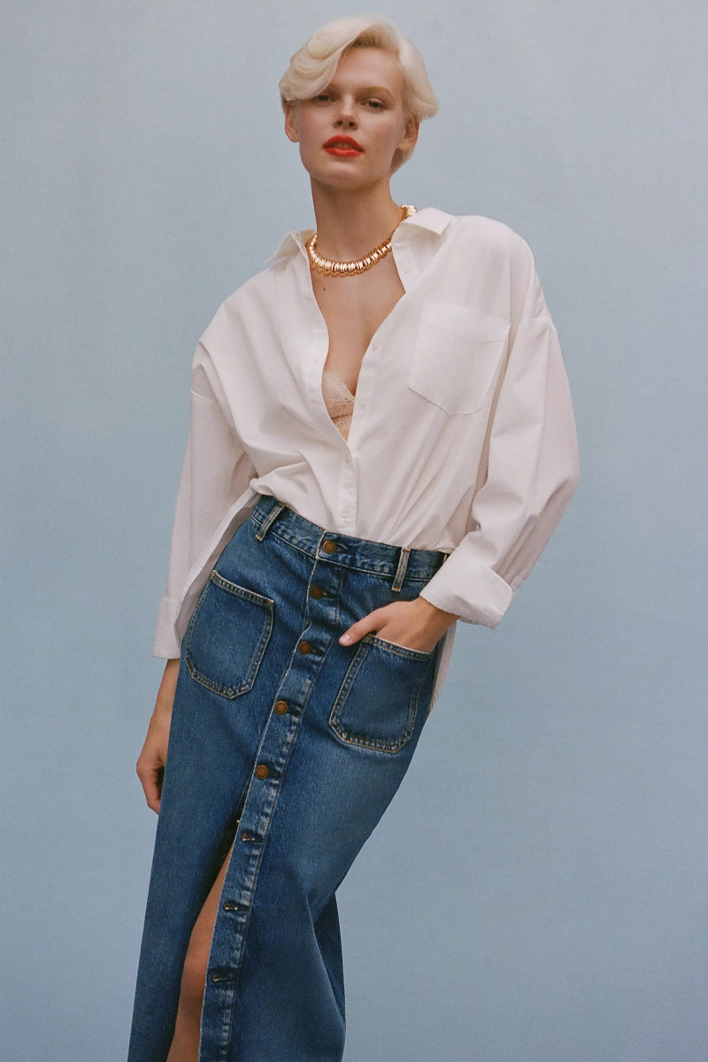 Cara Taylor featured in  the Anthropologie lookbook for Pre-Fall 2023