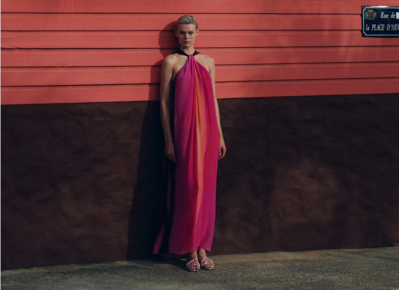 Cara Taylor featured in  the Massimo Dutti On the Sunset Strip lookbook for Summer 2023