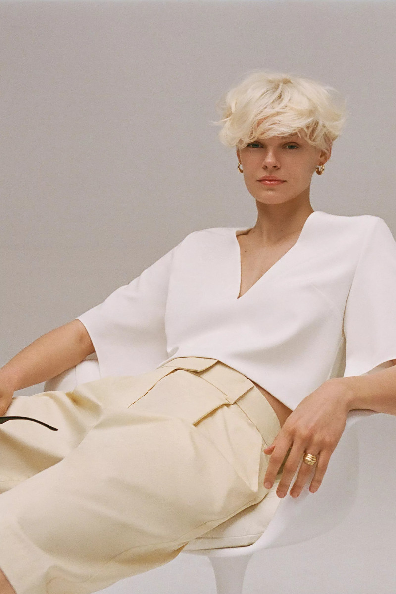 Cara Taylor featured in  the Anthropologie lookbook for Summer 2023