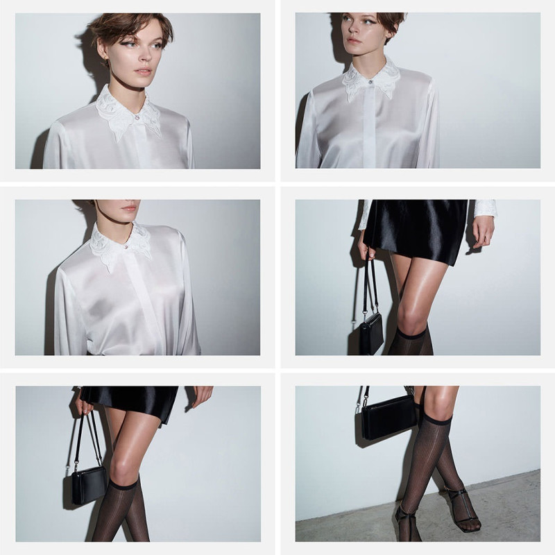 Cara Taylor featured in  the Cos Sweden advertisement for Winter 2022