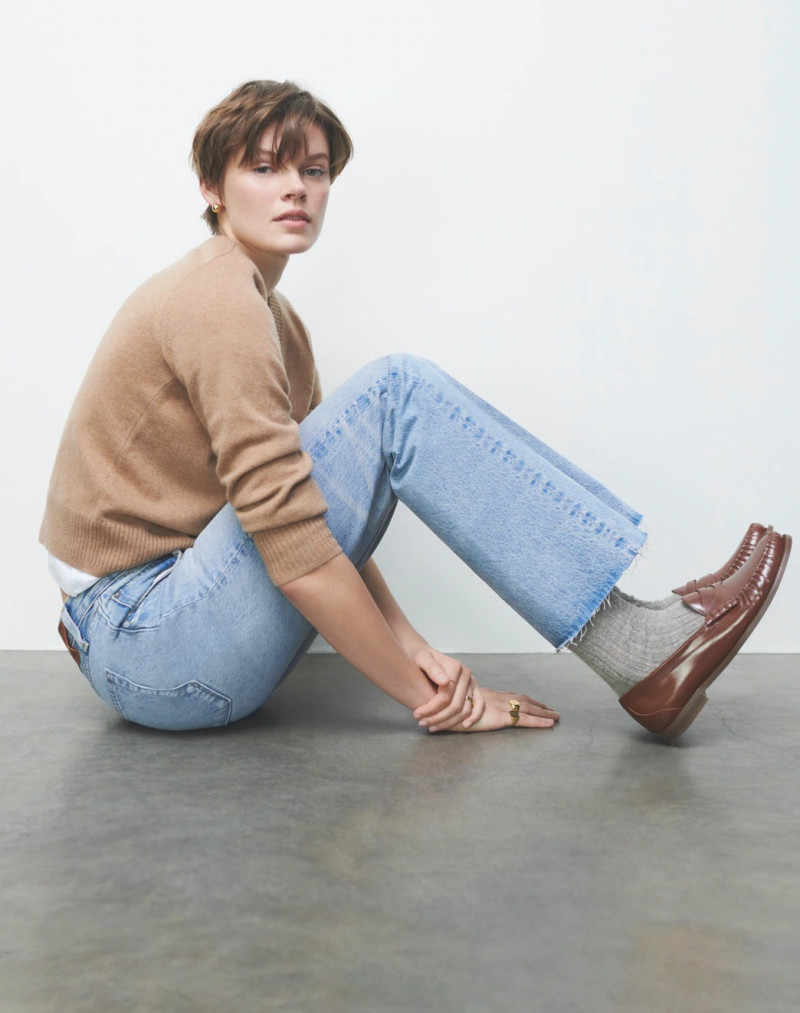 Cara Taylor featured in  the J.Crew advertisement for Pre-Spring 2023