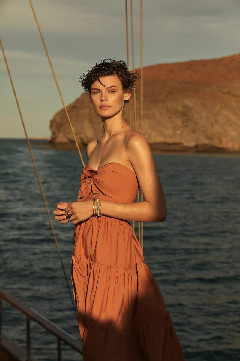 Cara Taylor featured in  the Anthropologie advertisement for Spring/Summer 2022