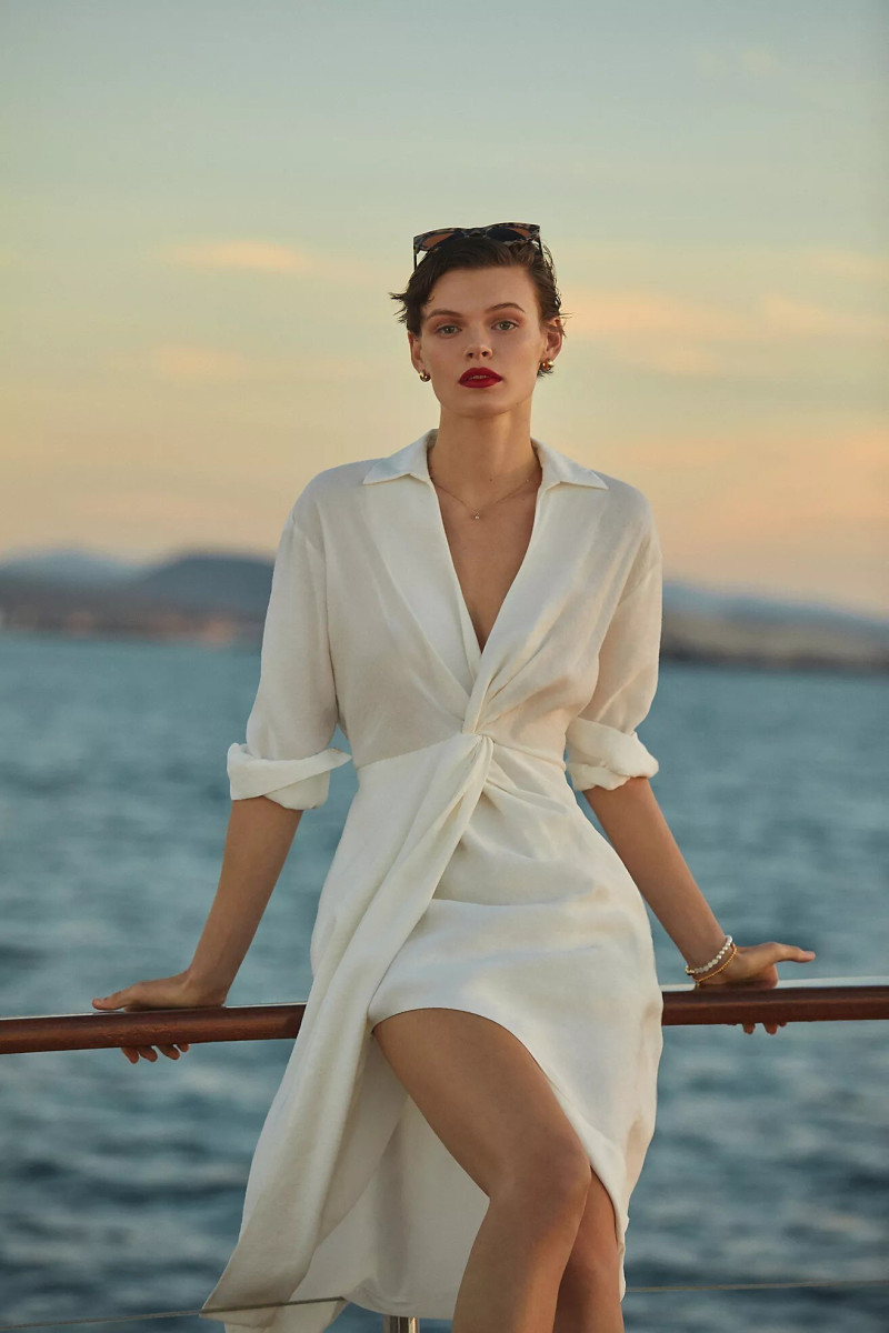 Cara Taylor featured in  the Anthropologie advertisement for Spring/Summer 2022