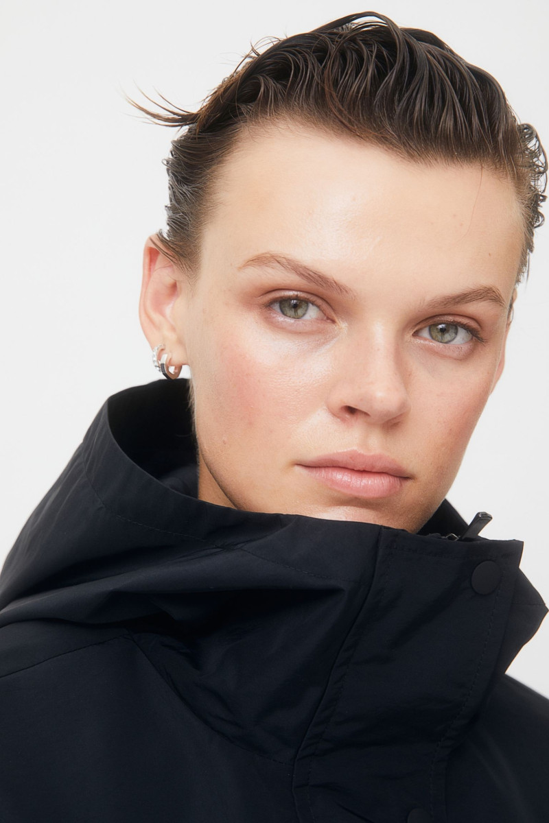 Cara Taylor featured in  the H&M lookbook for Pre-Fall 2022