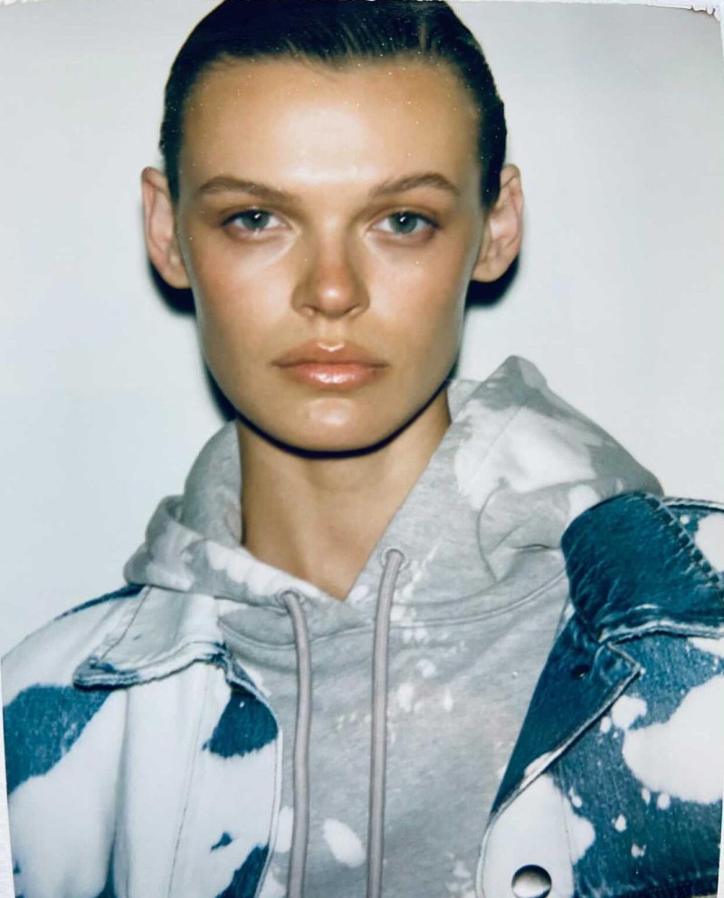 Cara Taylor featured in  the Frame Denim advertisement for Summer 2021