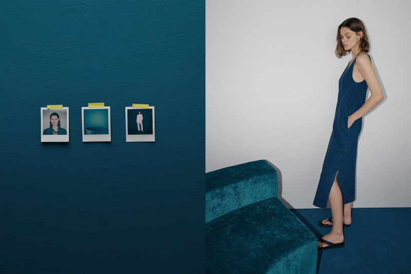 Cara Taylor featured in  the Massimo Dutti lookbook for Spring/Summer 2021