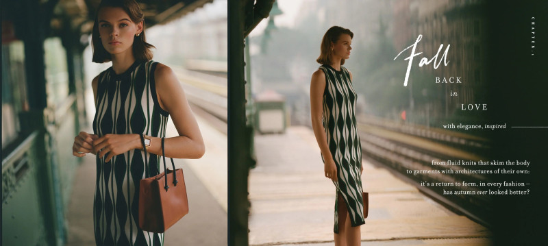 Cara Taylor featured in  the Anthropologie Fall Back In Love lookbook for Autumn/Winter 2021