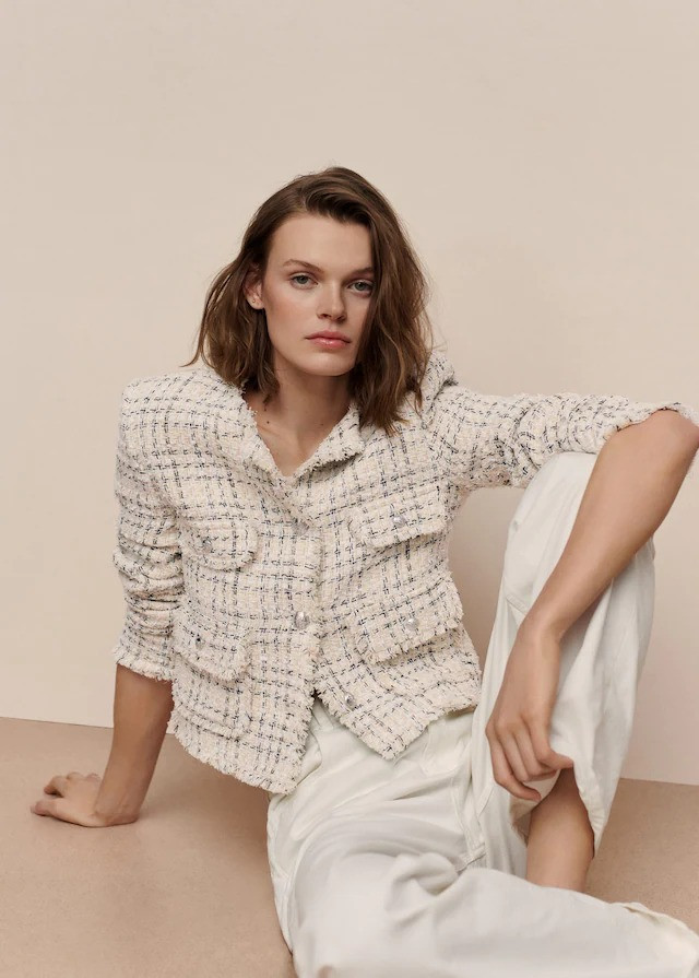 Cara Taylor featured in  the Mango lookbook for Summer 2021