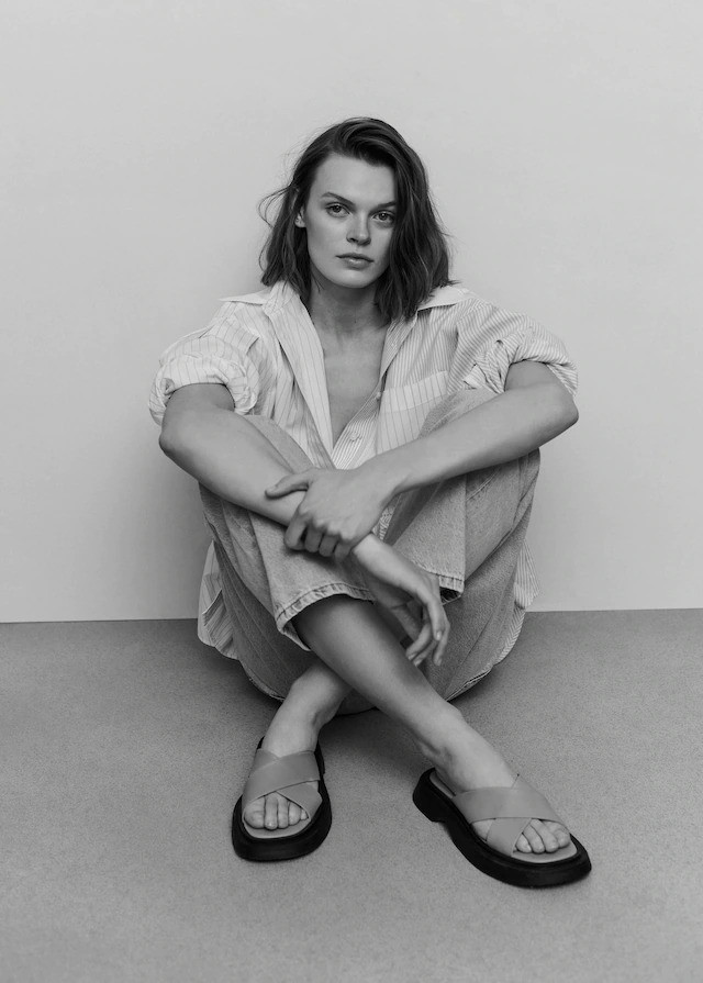 Cara Taylor featured in  the Mango lookbook for Summer 2021