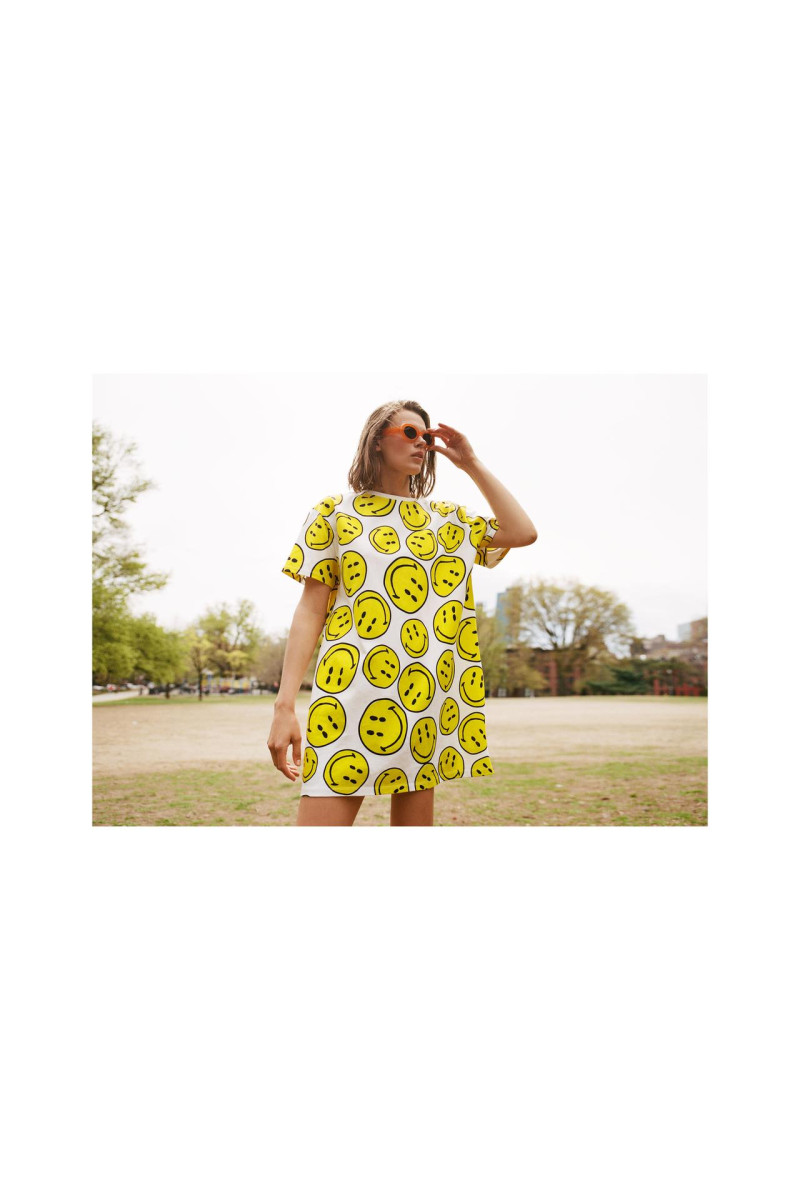 Cara Taylor featured in  the Zara x Smiley advertisement for Spring/Summer 2021