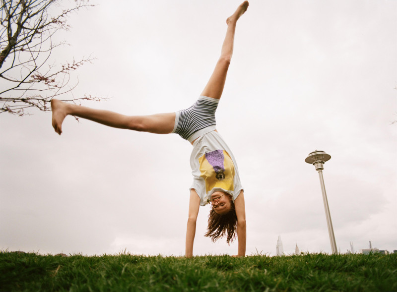 Cara Taylor featured in  the Zara x Smiley advertisement for Spring/Summer 2021