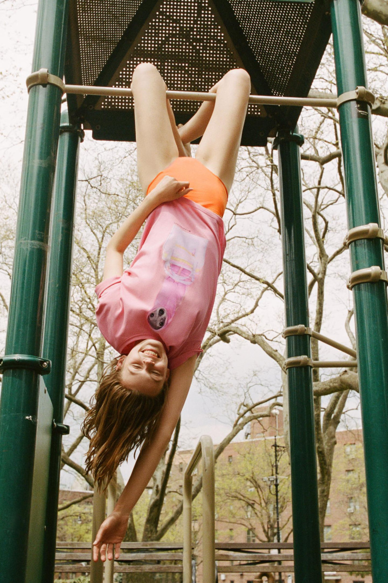 Cara Taylor featured in  the Zara x Smiley advertisement for Spring/Summer 2021