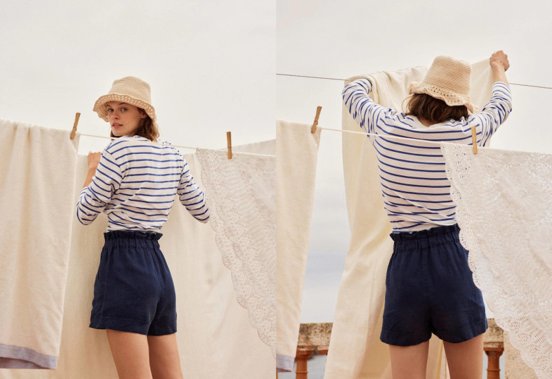 Cara Taylor featured in  the Mango Living Blue lookbook for Summer 2021