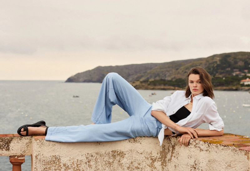 Cara Taylor featured in  the Mango Living Blue lookbook for Summer 2021
