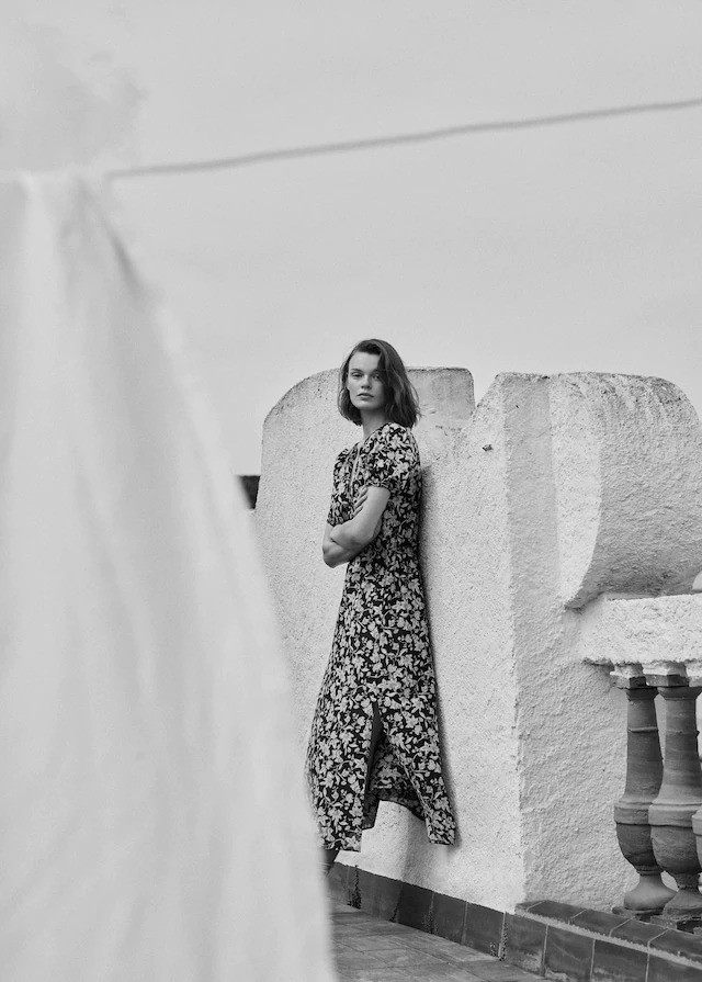 Cara Taylor featured in  the Mango Living Blue lookbook for Summer 2021