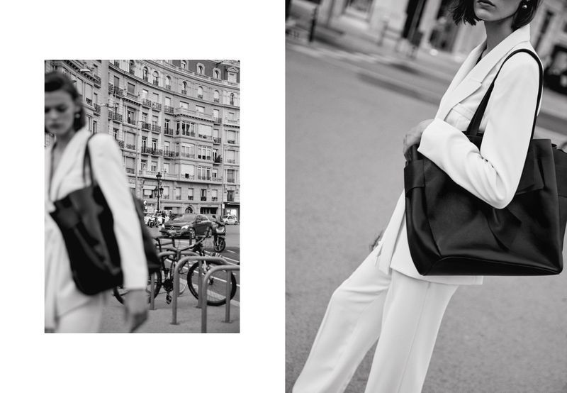 Cara Taylor featured in  the Mango Office Wear advertisement for Autumn/Winter 2018