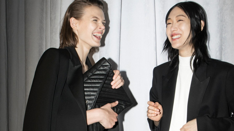 Cara Taylor featured in  the Boss by Hugo Boss x Jeremyville advertisement for Holiday 2018