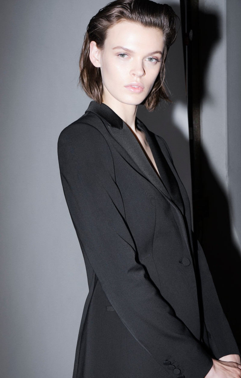 Cara Taylor featured in  the Boss by Hugo Boss x Jeremyville advertisement for Holiday 2018