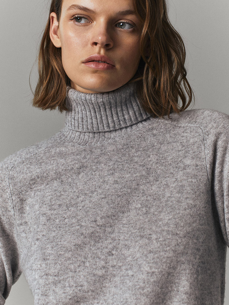 Cara Taylor featured in  the Massimo Dutti lookbook for Autumn/Winter 2020