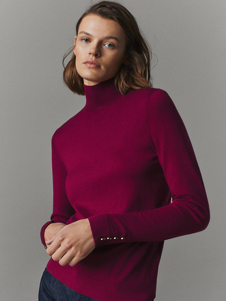 Cara Taylor featured in  the Massimo Dutti lookbook for Autumn/Winter 2020