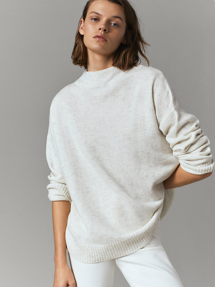 Cara Taylor featured in  the Massimo Dutti lookbook for Autumn/Winter 2020