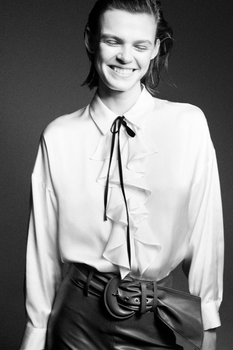 Cara Taylor featured in  the Zara lookbook for Autumn/Winter 2020
