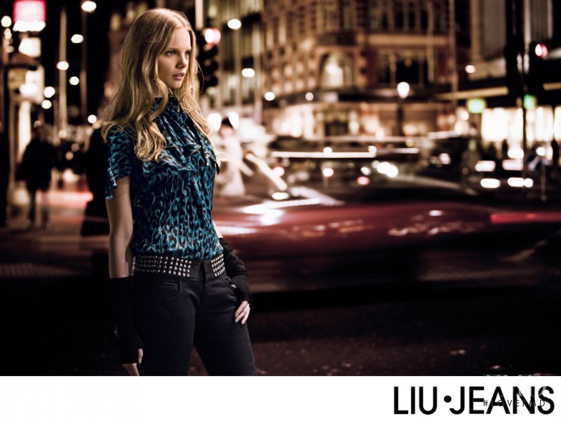 Marloes Horst featured in  the Liu Jo Jeans advertisement for Autumn/Winter 2009