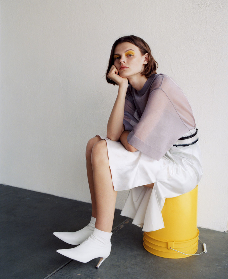 Cara Taylor featured in  the Zara lookbook for Spring/Summer 2018
